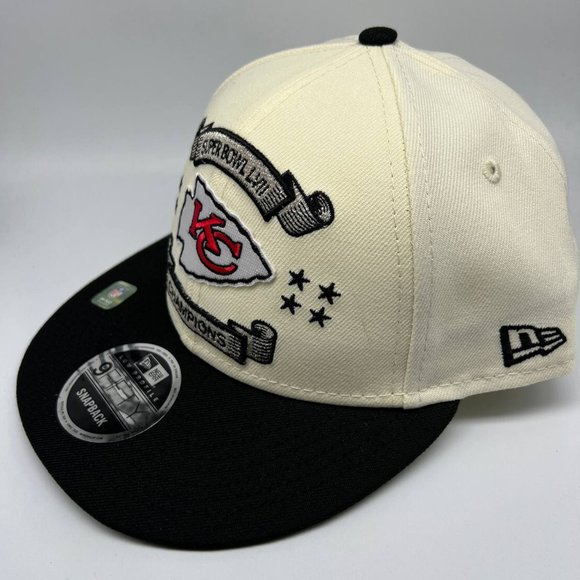Kansas City Chiefs Superbowl 57 Champions 2023 9Fifty New Era Hat Snapback New - Picture 2 of 8
